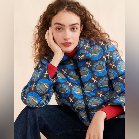 Rachel Antonoff Jackets & Blazers - Rachel Antonoff x Anthropologie Caviar Tin and Spoon Puffer Jacket MEDIUM